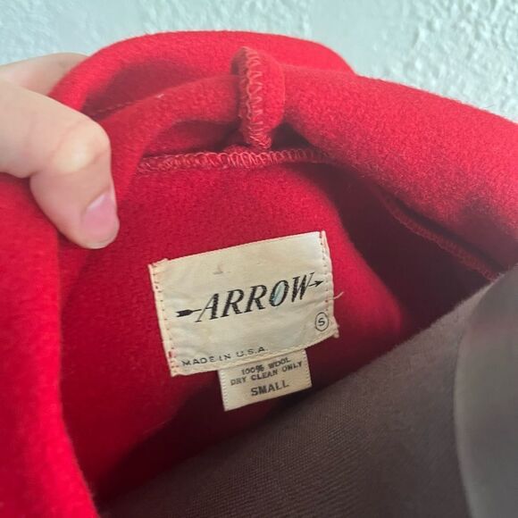 Vintage 1960’s 100% wool arrow quarter zip sweatshirt - Picture 3 of 6